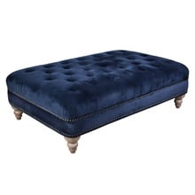 Manus Velvet Ottoman